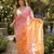 Pink-orange twin padding color pixel crush fabric smart and sophisticated girlie saree