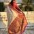 Cream color sophisitcated paithani silk saree with meenakari woven designer