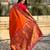 Orange color sophisitcated paithani silk saree with meenakari woven designer