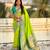 Parrot green color sophisitcated paithani silk saree with meenakari woven designer