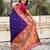 Voilet color sophisitcated paithani silk saree with meenakari woven designer