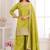 Light-green embroidery real simar silk salwar suit