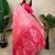 Baby pink color banarasi silk fabric woven jari meenakari jaal designer ethnic partywear saree