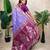 Lavender color banarasi silk fabric woven jari meenakari jaal designer ethnic partywear saree