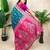 Rama color banarasi silk fabric woven jari meenakari jaal designer ethnic partywear saree