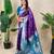 Purple color banarasi silk fabric woven jari meenakari jaal designer ethnic partywear saree