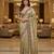 Gold color beautiful embroidered manipuri silk fabric ceremonial saree