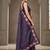 Purple color beautiful embroidered manipuri silk fabric ceremonial saree