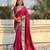 Pink color graceful soft silk fabric woven designer saree
