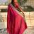 Pink color graceful soft silk fabric woven designer saree