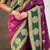 Wine woven zari traditional motifs work silk blend   