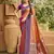 Lavender color soft silk fabric woven designer ethnic ceremonial saree
