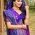 Purple color soft silk fabric woven designer ethnic ceremonial saree