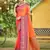 Orange woven designer soft silk fabric trendy rich looks saree