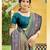 Pista color woven designer soft silk fabric trendy rich looks saree