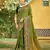 Olive color woven designer soft silk fabric trendy rich looks saree