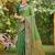 Green color woven designer soft silk fabric trendy rich looks saree