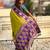 Olive woven zari traditional motifs work silk blend   