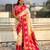 Off white woven zari traditional motifs work silk blend   