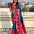Rama color soft silk fabric woven designer girlie rich look saree