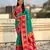 Sea green color soft silk fabric woven designer girlie rich look saree