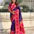 Voilet color soft silk fabric woven designer girlie rich look saree