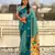 Sky blue color soft silk woven deisgner partywear saree