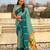 Sky blue color soft silk woven deisgner partywear saree