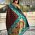 Coffee color beautiful  woven lotus meenakari designer graceful ethnic saree