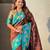 Coffee color beautiful  woven lotus meenakari designer graceful ethnic saree