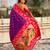 Purple color beautiful  woven lotus meenakari designer graceful ethnic saree