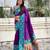 Purple color beautiful  woven lotus meenakari designer graceful ethnic saree