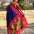 Voilet color beautiful  woven lotus meenakari designer graceful ethnic saree