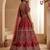 Rich Red Multi Thread Work Bridal Lehenga Choli With Double Dupatta