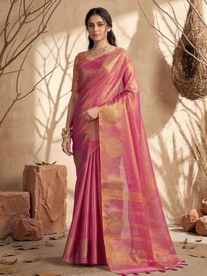 Wine beautful woven ethnic partywear saree 1