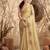 Cream color beautful woven designer ethnic partywear saree