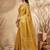 Yellow color beautful woven designer ethnic partywear saree