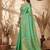 Sea green color beautful woven designer ethnic partywear saree