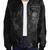 Qawach men's black lambskin jacket shoulder tag stylish design vintage leather