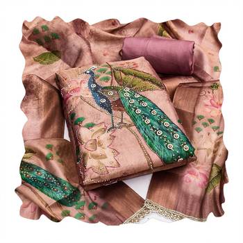Pink color simmer cotton fabric designer salwar kameez with elegant hand work 2