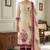 Off white color simmer cotton fabric designer salwar kameez with elegant hand work