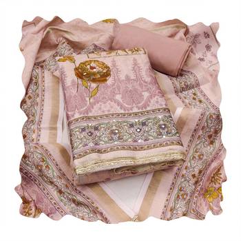 Pink color simmer cotton fabric designer salwar kameez with elegant hand work 2