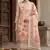 Peach color simmer cotton fabric designer salwar kameez with elegant hand work