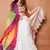 White Georgette Lehenga Choli with Multicolor Thread & Sequin Embroidery and Printed Chiffon Dupatta