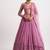 PINK Designer Faux Georgette Lehenga Choli with Heavy Sequin & Zari Embroidery Work and Net Dupatta