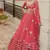 RED Designer Faux Georgette Lehenga Choli with Heavy Sequin & Zari Embroidery Work and Net Dupatta