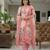 Beautiful pink color linen cotton fabric designer salwar kameez for girls