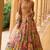 Multicolor Floral Faux Georgette Lehenga Choli with Sequin & Thread Embroidery and Net Dupatta