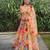 Multicolor Floral Faux Georgette Lehenga Choli with Sequin & Thread Embroidery and Net Dupatta
