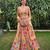 Multicolor Floral Faux Georgette Lehenga Choli with Sequin & Thread Embroidery and Net Dupatta